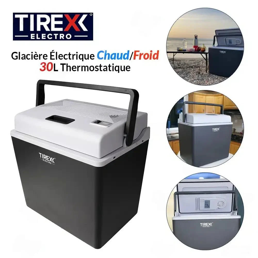 Glacière Électrique Thermostatique 30L Chaud/Froid Tirex GLS100