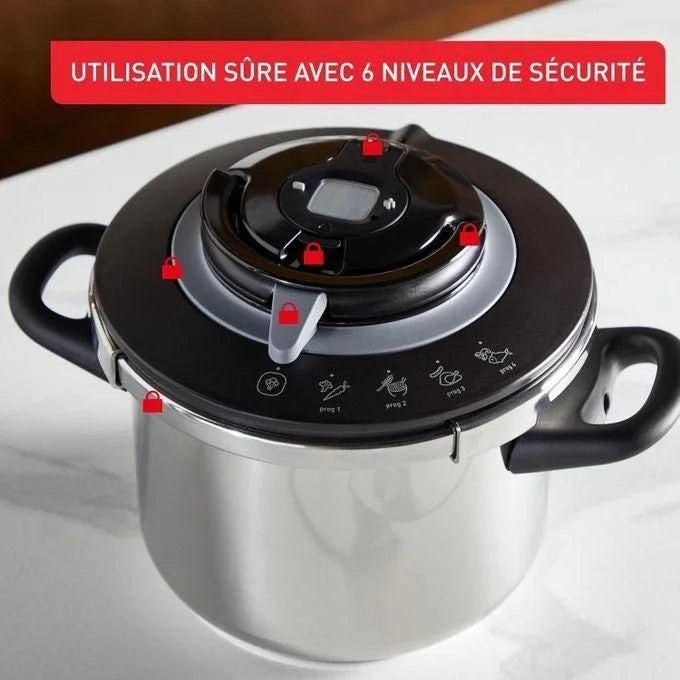 Cocotte clipso+ chef 10L 4Programmes Seb