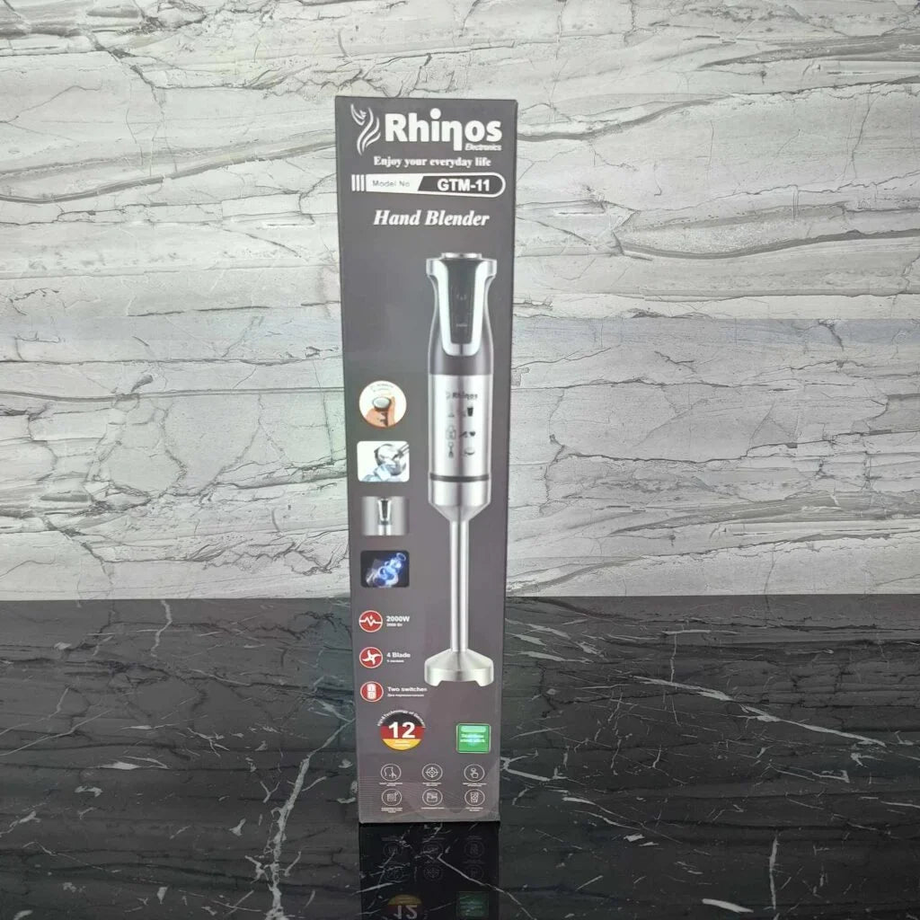 Bras Mixeur inox 04 Lames 2000W + 20 vitesses Rhinos