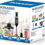 Bras mixeur plongeant 3 en 1 à 600 W Sonashi SHB-187JCW Noir