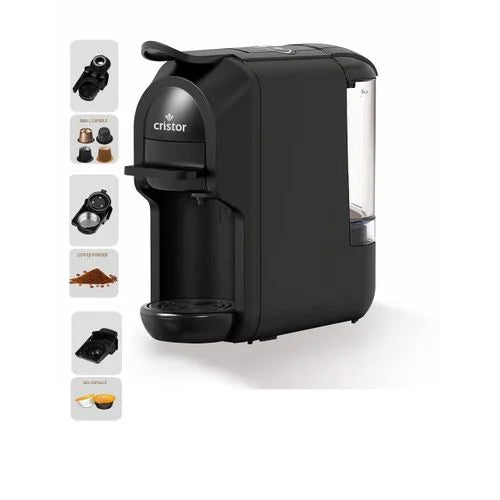 Machine à café 3en1 CRISTOR -19 Bars – 1450W – Noir