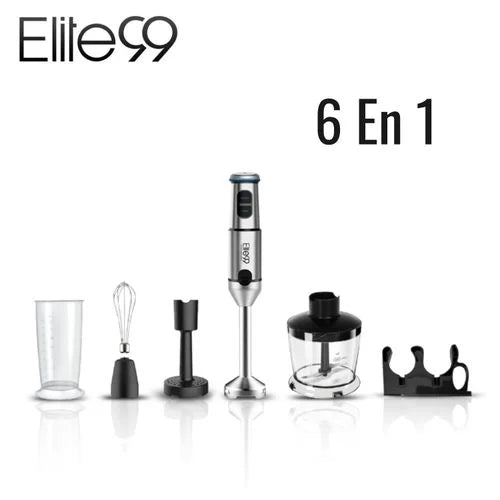 Bras Mixeur Plongeant 6 En 1 – 1600W avec 6 accessoires Elite99 ELT2600