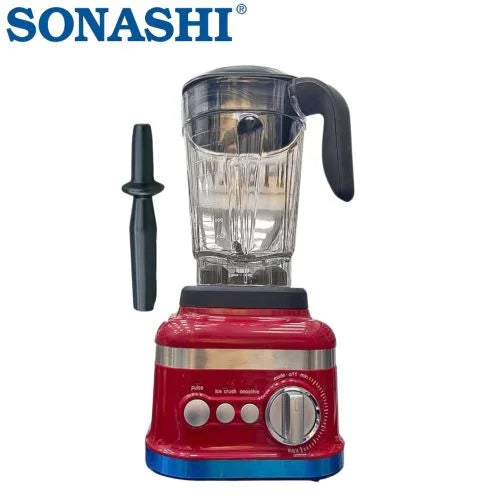 Blender Mixeur Incassable 1200 W 2 L Ice Crush – SB-207 Rouge Sonashi