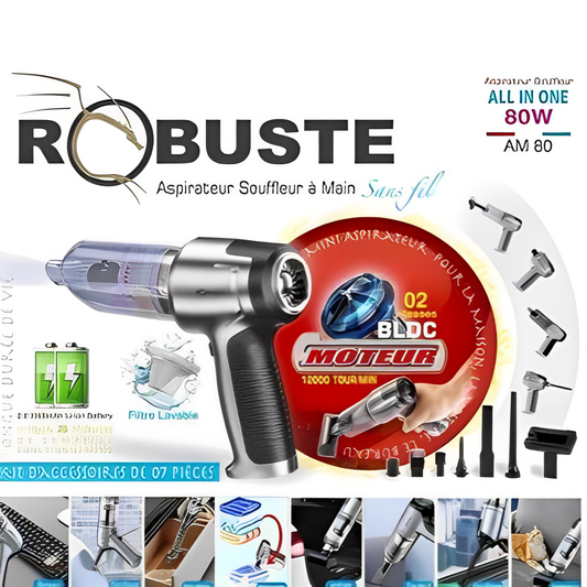 Aspirateur & Souffleur Sans Fil Robuste AM 80