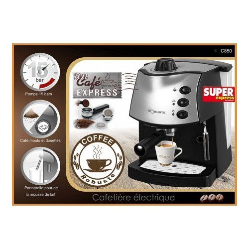 Robuste Machine a Café avec bras 15 bar 1.8 L c850 - Noir
