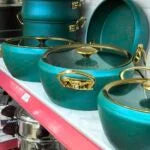 Batterie de cuisine Luxe Granite 11 pièces OMS Verte