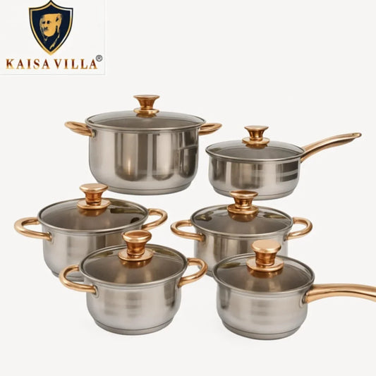 Série 12 Pcs Luxe En INOX Kaisa Villa