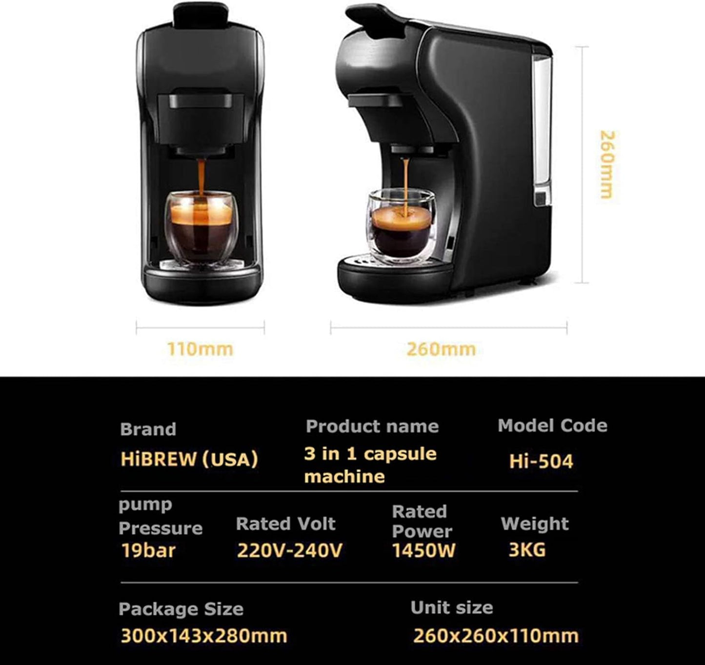 Machine à Café Sonashi SCM‑4986 – 3 en 1 : Capsules, Moulu & Espresso