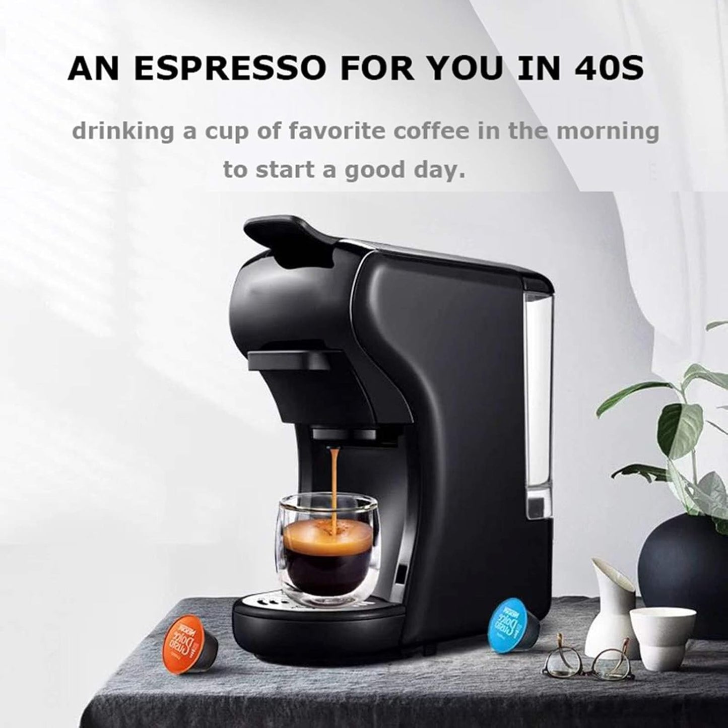 Machine à Café Sonashi SCM‑4986 – 3 en 1 : Capsules, Moulu & Espresso