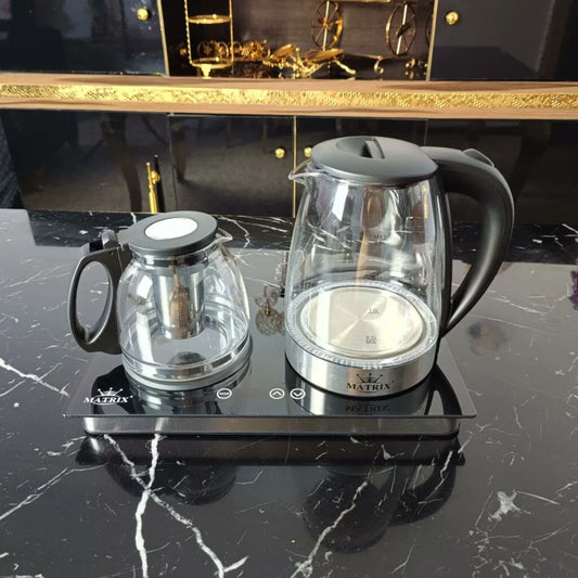 Bouilloire 2L + Théière en verre 1800 W Matrix MX-450