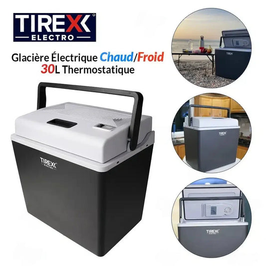 Glacière Électrique Thermostatique 30L Chaud/Froid Tirex GLS100