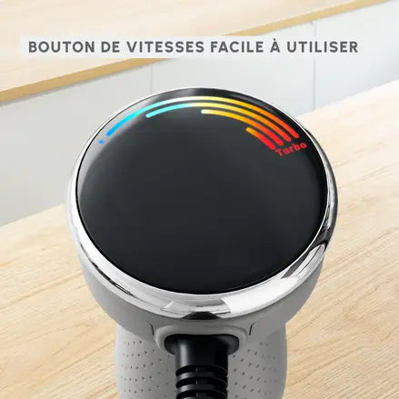 Quickchef+ DD672B10 Mixeur plongeant Moulinex – 1000W – 1 accessoire – 20 vitesses DD672B10