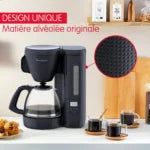 Cafetière filtre Programmable Morning Bleu Nuit FG2M2810 moulinex