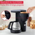 Cafetière filtre Programmable Morning Bleu Nuit FG2M2810 moulinex