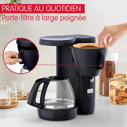 Cafetière filtre Programmable Morning Bleu Nuit FG2M2810 moulinex