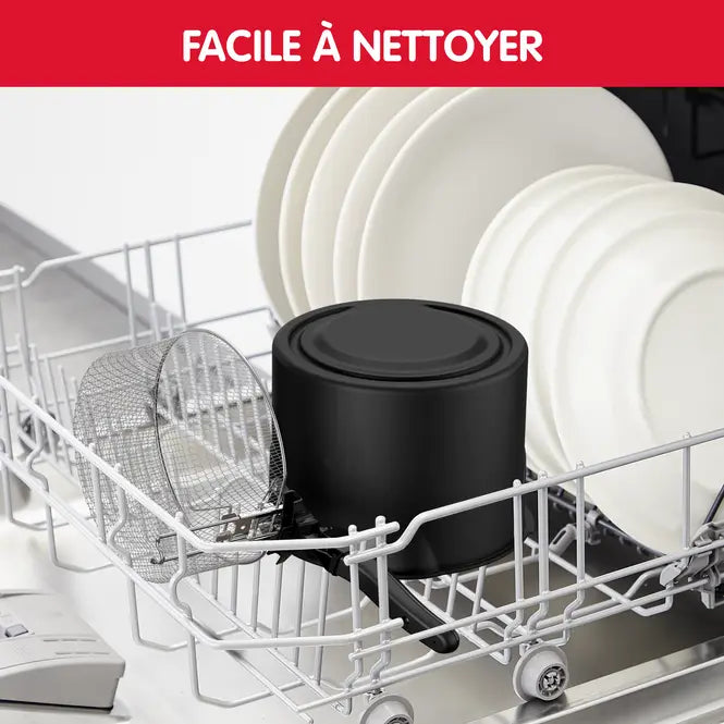 Friteuse Mega 2 KG Xxl pour 8 personnes Moulinex Am480870 Noir