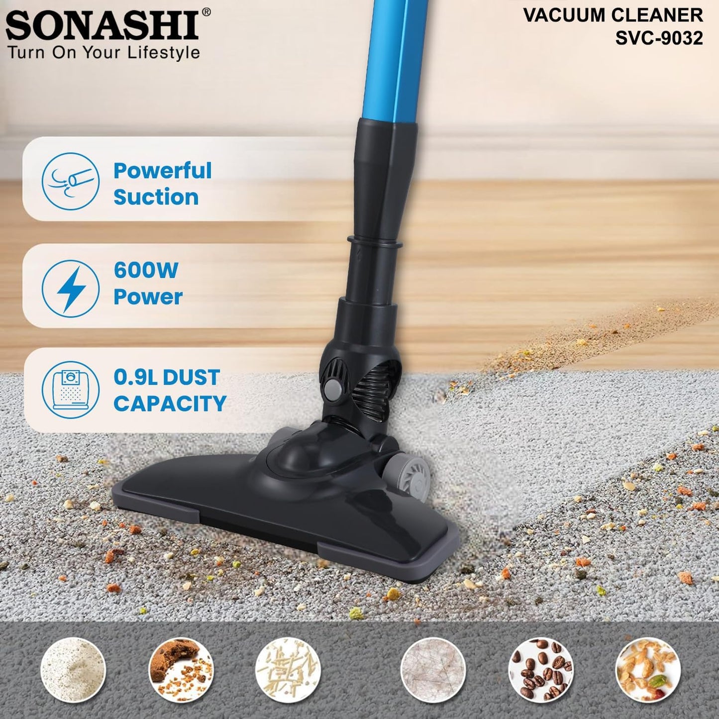 Aspirateur SONASHI Poussière Balai à Main 3 en 1 (Copie)