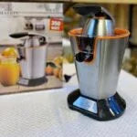 Presse-agrumes Pro inox 300W Matrix -MX-632 – inox/ Noir/ orange