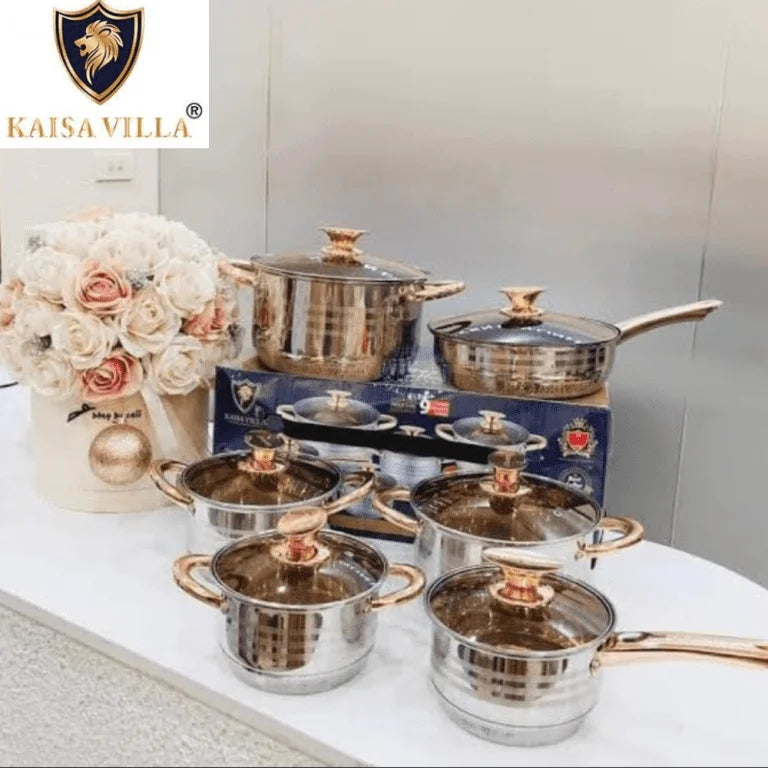 Série 12 Pcs Luxe En INOX Kaisa Villa