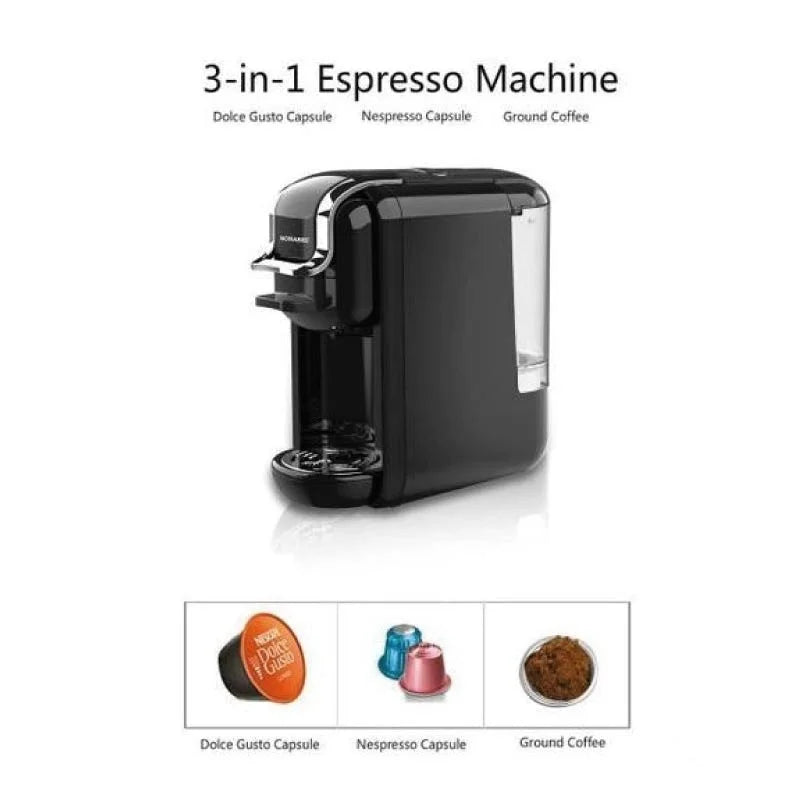 Cafetière Expresso Multifonction 3En1 600mL 1450W Sonashi SCM-4969 Noir