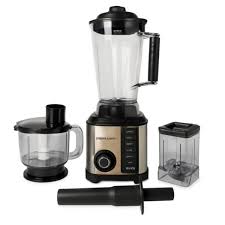 Blender inox Pro 3 en 1 Blender + Hachoir + Moulin 600W Brandmann BRB001
