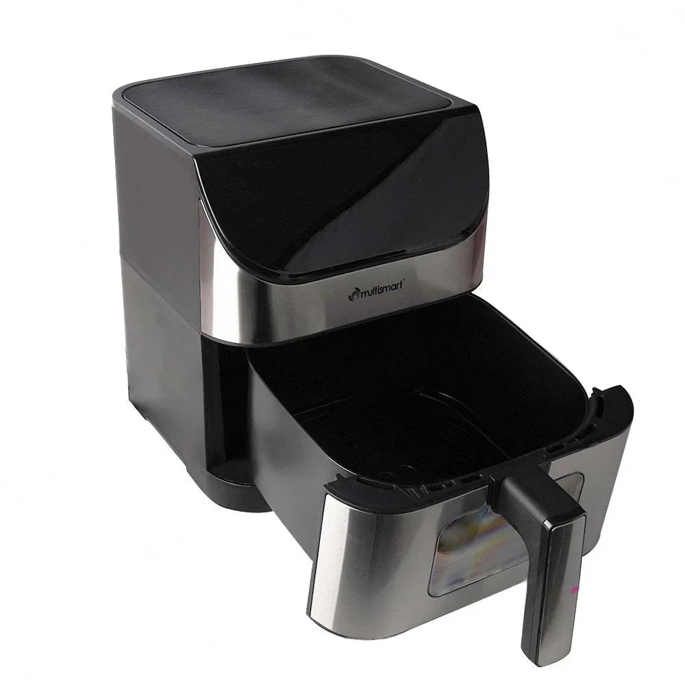 Friteuse INOX Sans Huile Numérique 6L 1500W Avec Fenêtre Multismart MS-AF3336