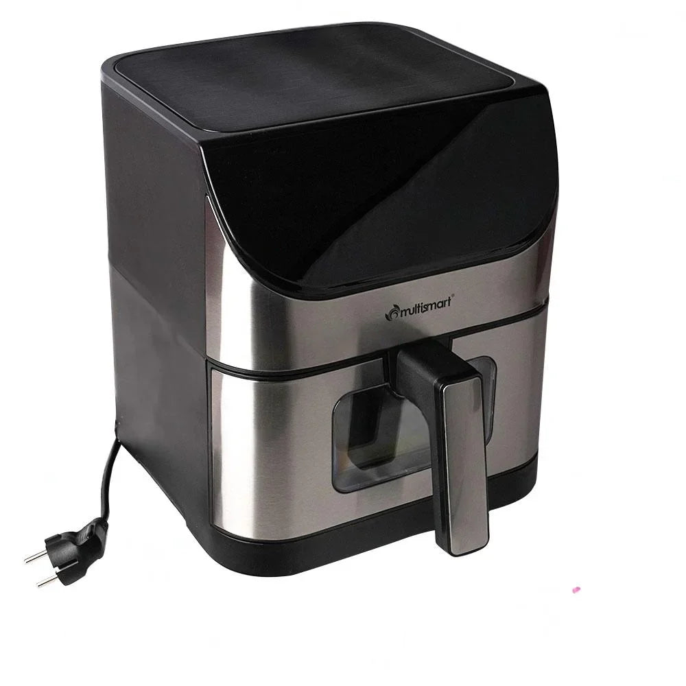 Friteuse INOX Sans Huile Numérique 6L 1500W Avec Fenêtre Multismart MS-AF3336
