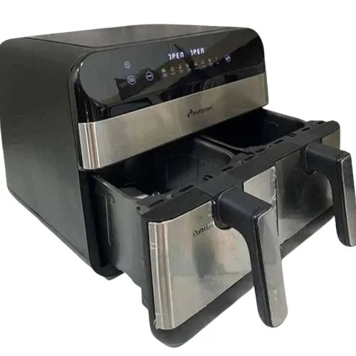 Friteuse sans huile inox 09L Double Bac – 2400W Multismart MS-AF3109